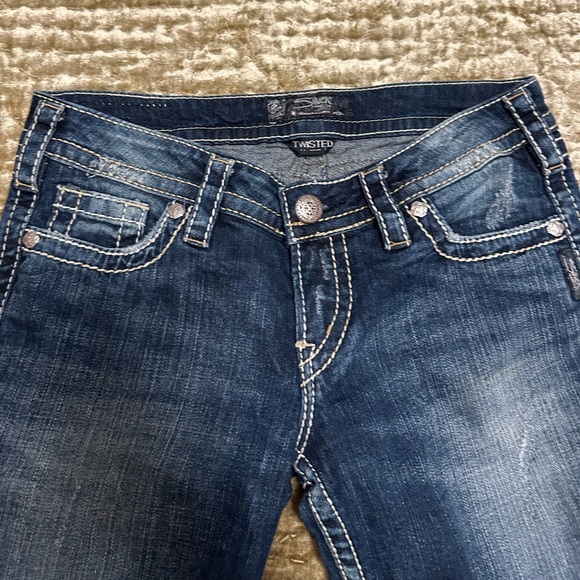 Silver Bootcut Jeans 👖 - Picture 6 of 11